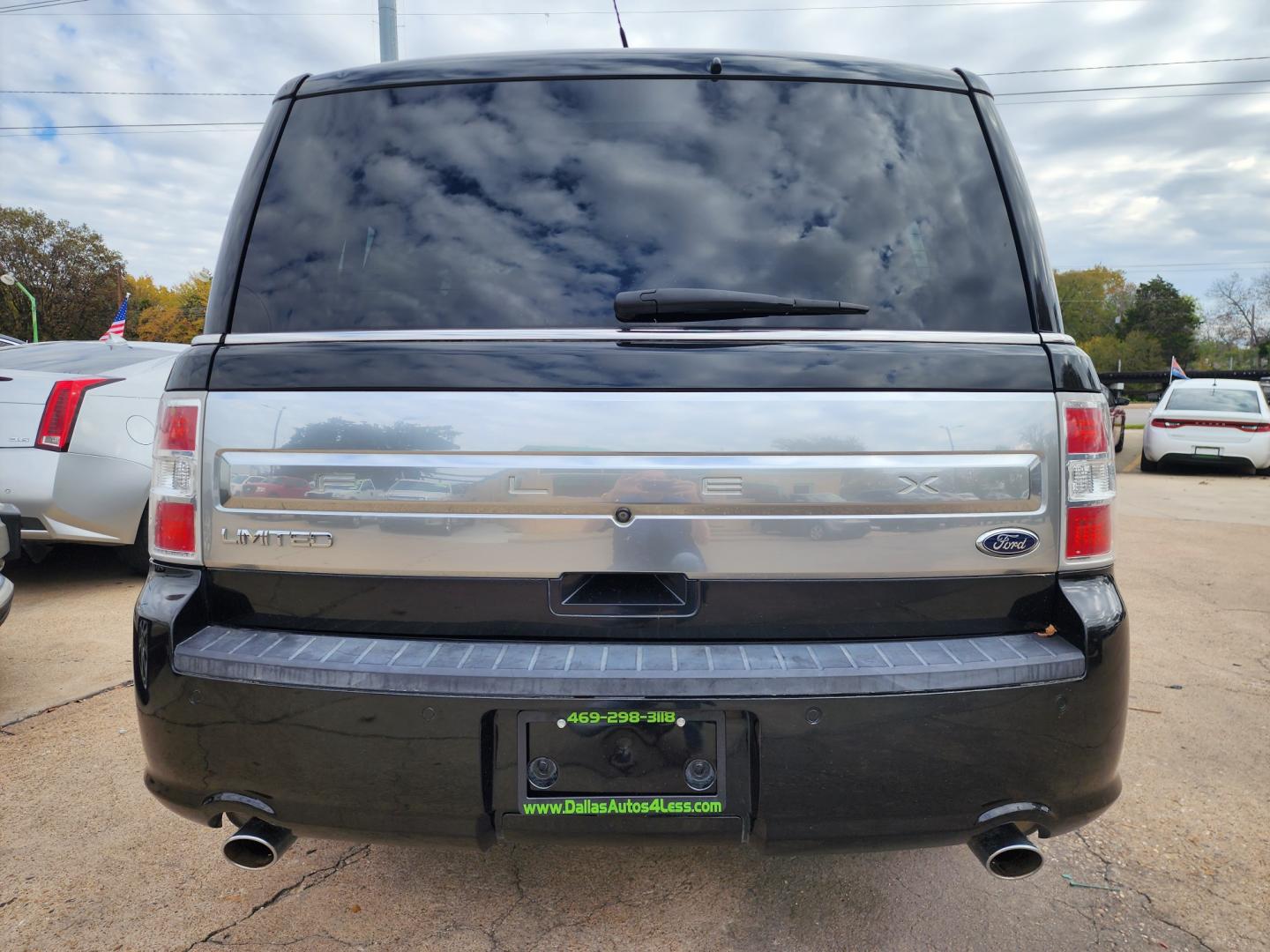 2014 BLACK Ford Flex Limited (2FMGK5D8XEB) with an 3.5L V6 DOHC 24V engine, 6-Speed Automatic Overdrive transmission, located at 2660 S.Garland Avenue, Garland, TX, 75041, (469) 298-3118, 32.885551, -96.655602 - Photo#4